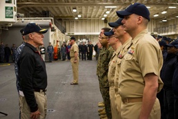 Secretary of The Navy visits Marines, Sailors aboard USS America