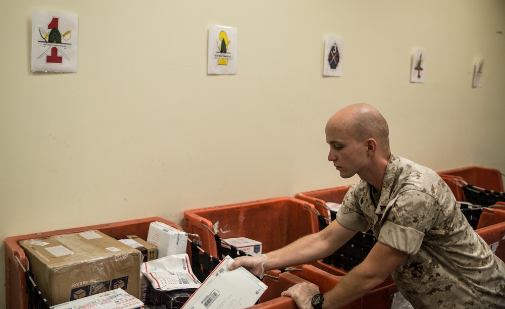 Photo Gallery: Marines sort, deliver hundreds of pounds of mail daily to Parris Island recruits