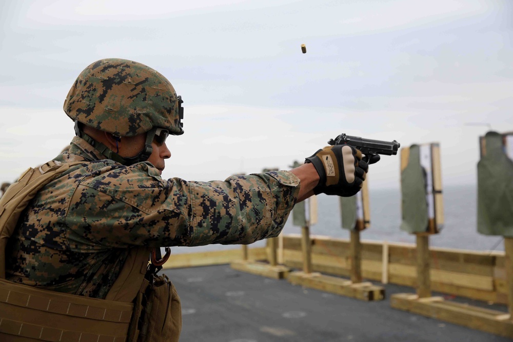 SPMAGTF-South conducts second live-fire shoot aboard USS America
