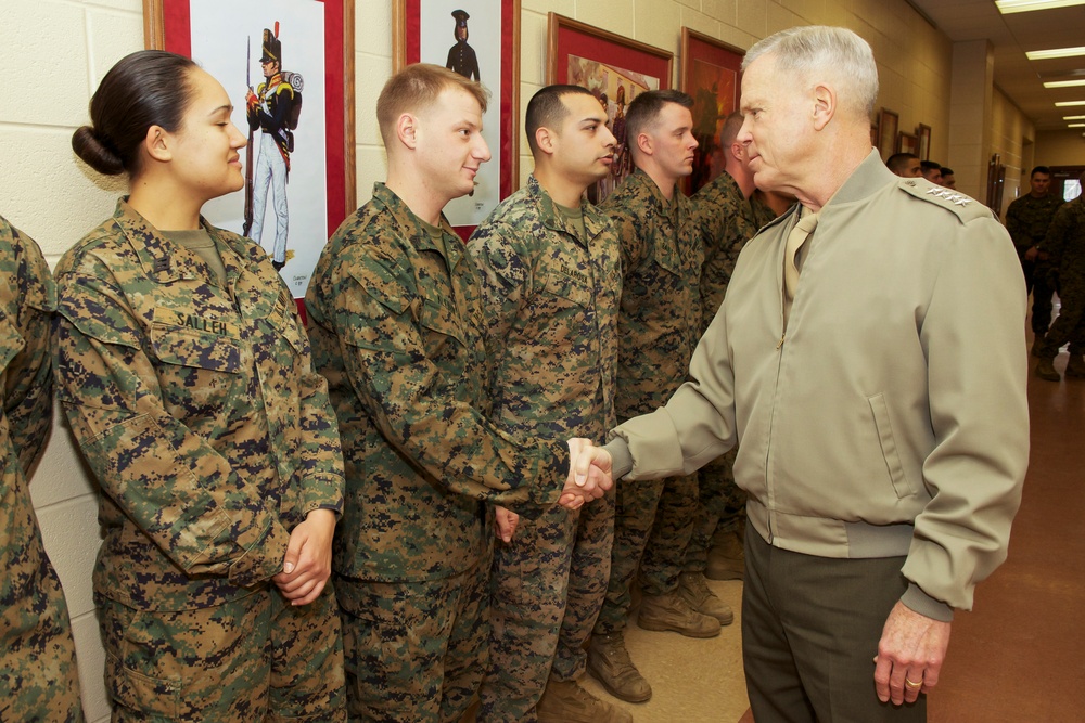 Marine Corps Commandant Visits The Basic School