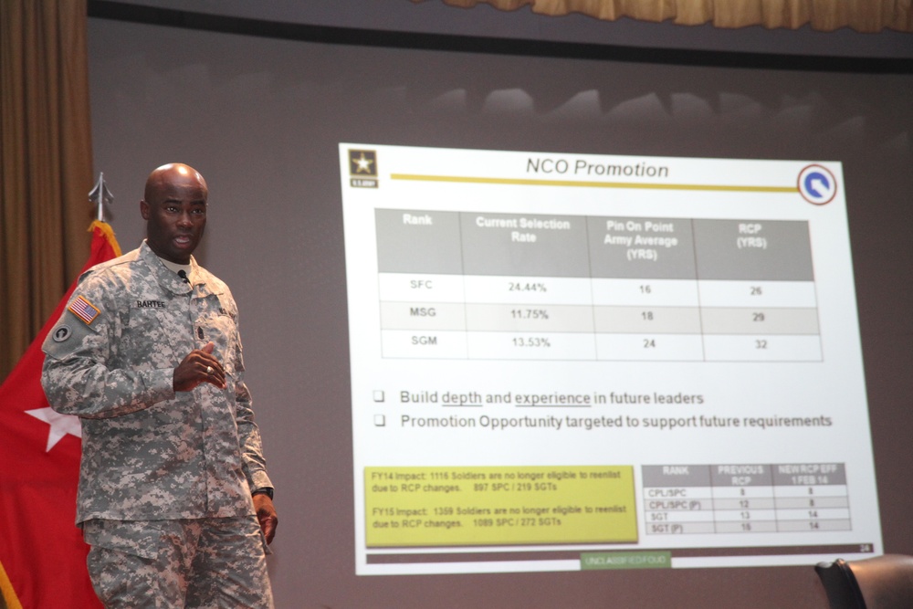 1st TSC leaders discuss reshaping the force