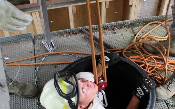 Firefighter training at Alpena CRTC