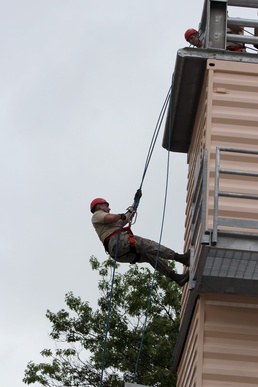 Firefighter training at Alpena CRTC