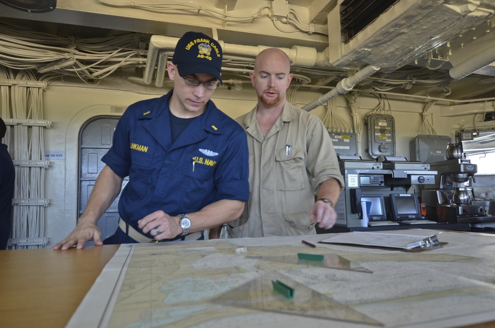 USS Frank Cable operations