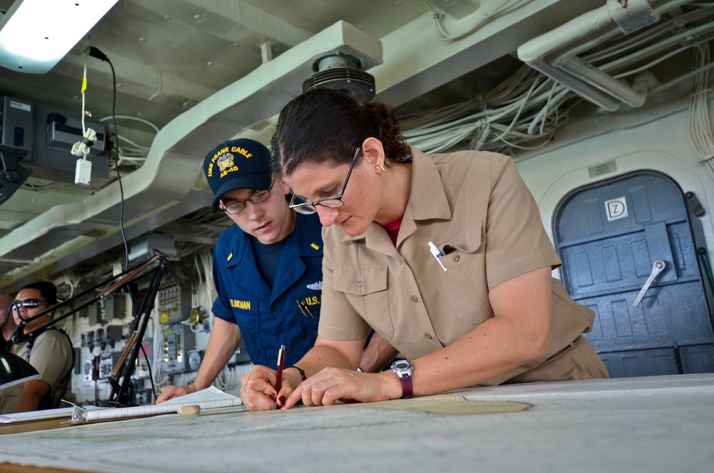 USS Frank Cable operations