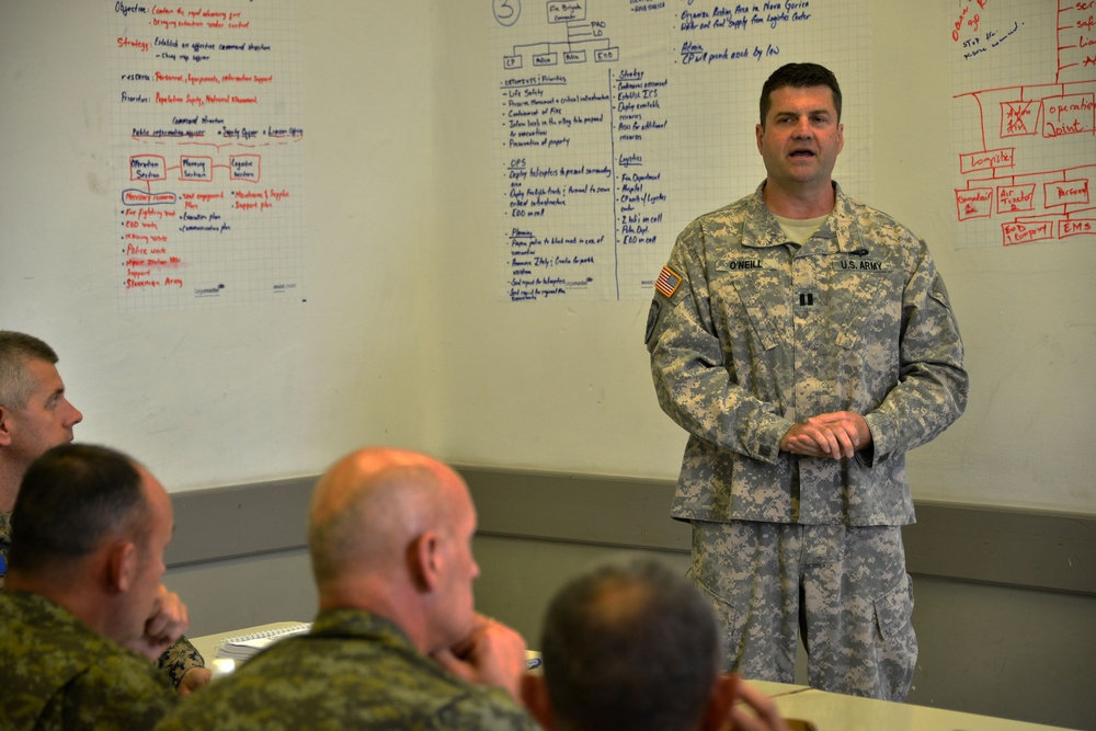 Soldiers learn how to battle natural disasters during exercise