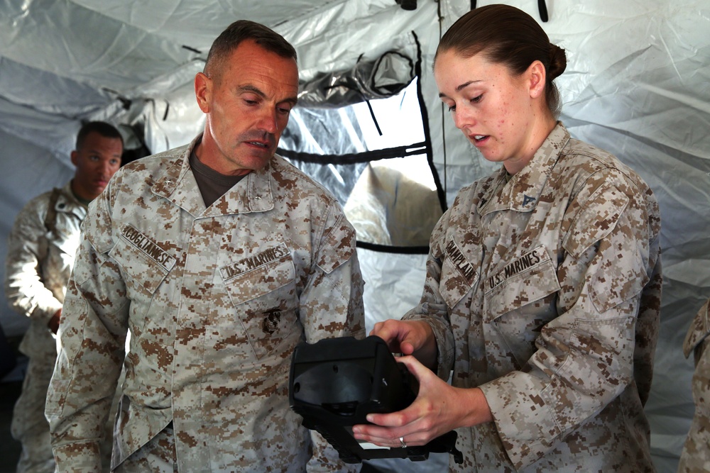 CG visits Marines during MEB Exercise