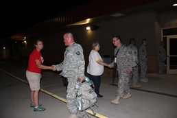 Oregon Engineers deploy, leave statue at McGregor