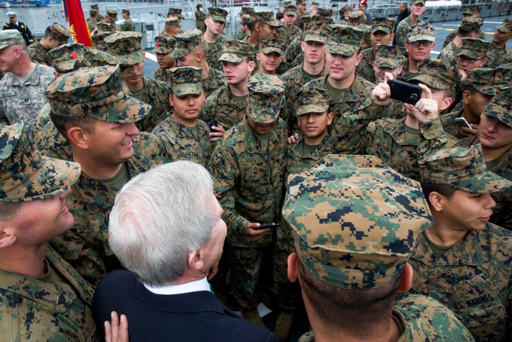Secretary of the Navy Visits Reserve Marines in Support of Partnership of the Americas
