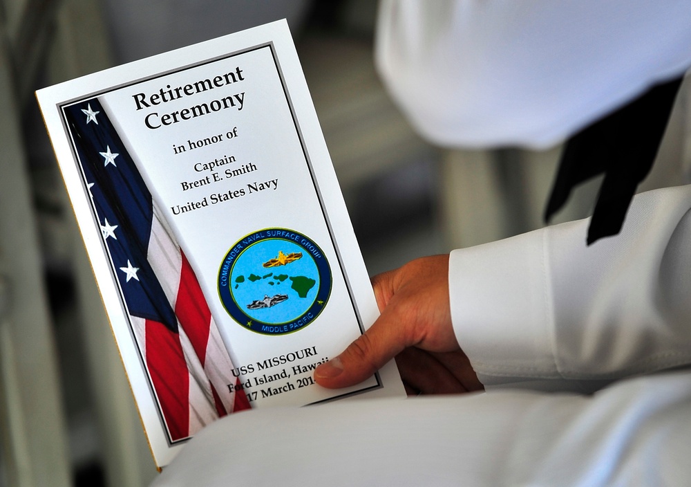 Capt. Brent Smith retirement ceremony