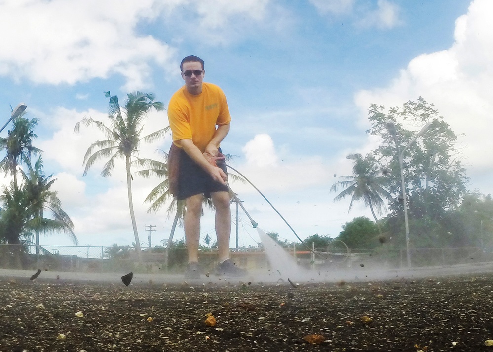 USS Emory S. Land Sailors conduct community service project