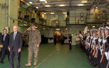 SECNAV visits Marines aboard Chilean ship