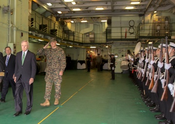 SECNAV visits Marines aboard Chilean ship