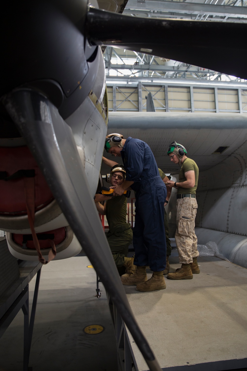 VMGR-152 maintenance Marines show diligence in continuous mission support