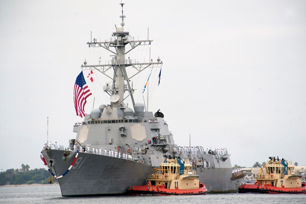 USS Pinckney returns