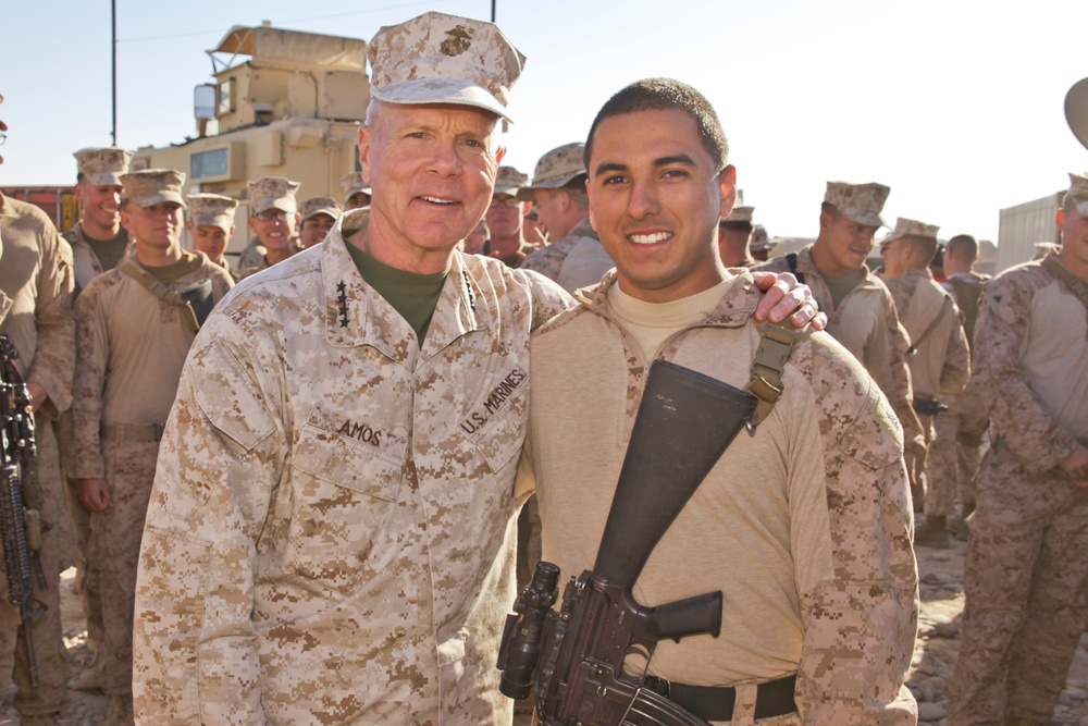 Marine Corps Commandant Visits Afghanistan for Christmas