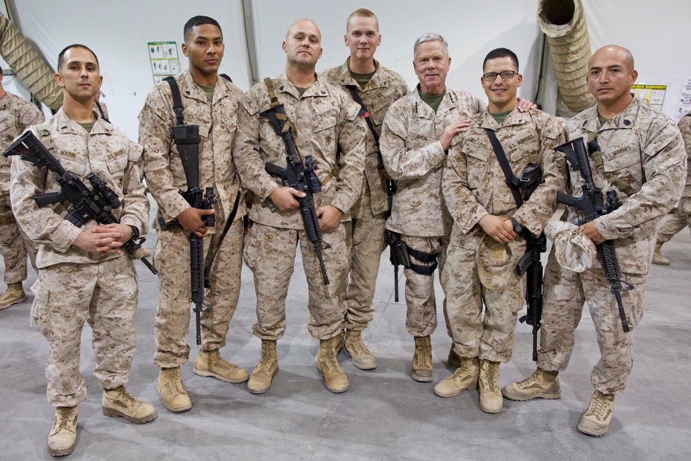 Marine Corps Commandant Visits Afghanistan for Christmas