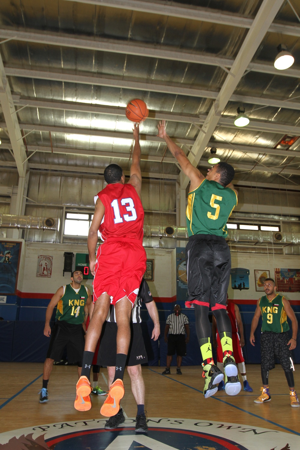 US Soldiers, Kuwait National Guard strengthen partnerships through a game of hoops