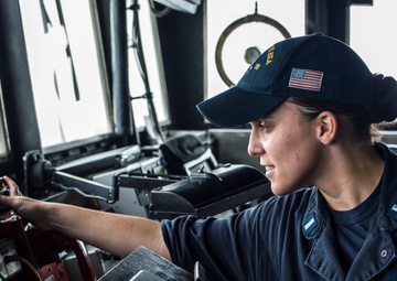 USS Philippine Sea is deployed as part of the George H.W. Bush Carrier Strike Group