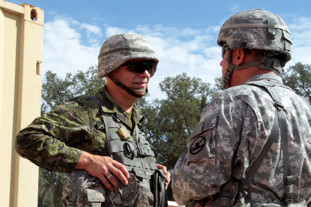 Canadian Army Reserve chief of staff surveys training in California
