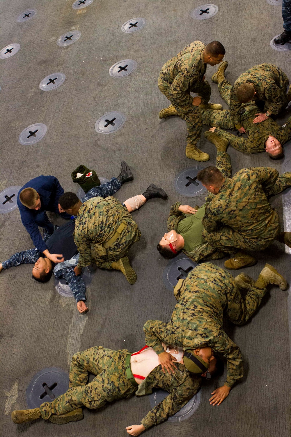 Navy-Marine Corps team takes on CLS aboard USS America