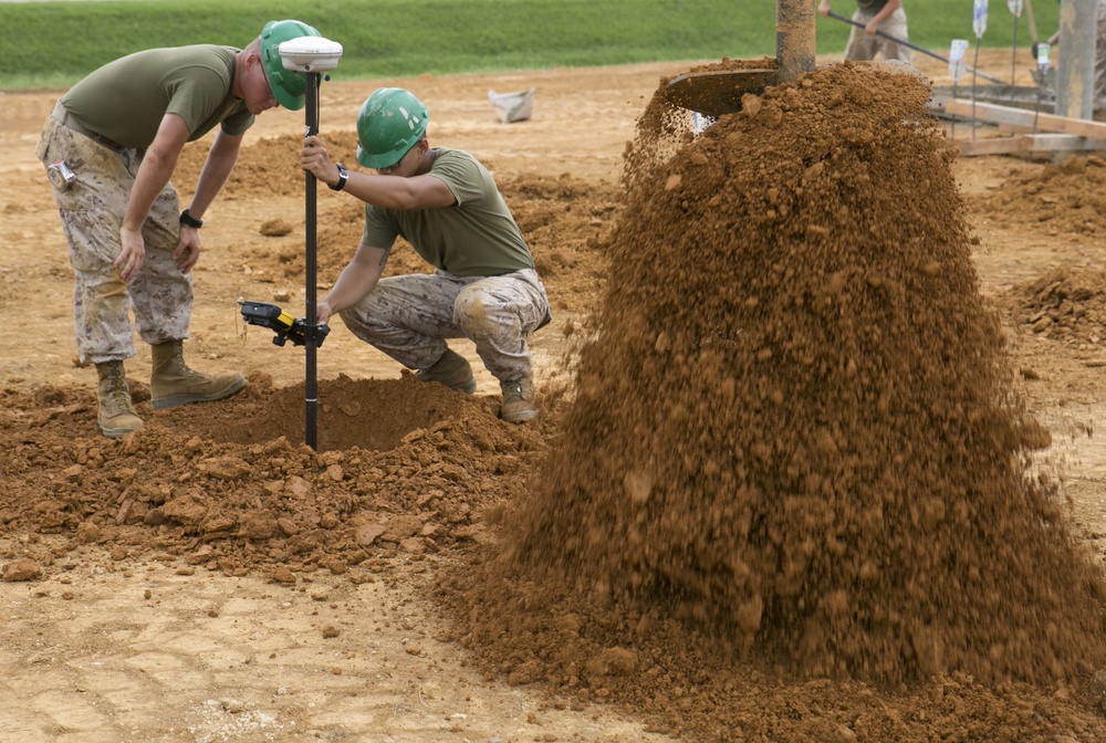 Marines Build Obstacle Course