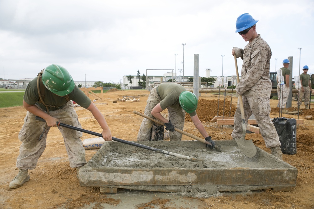 Marines Build Obstacle Course