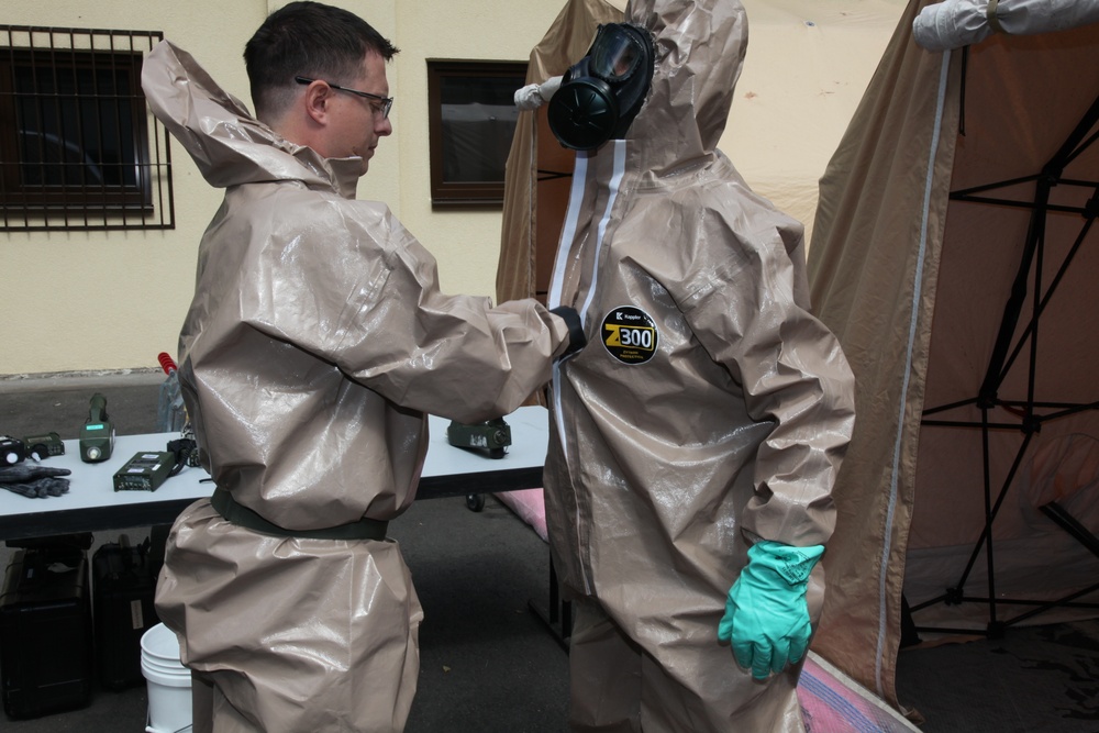7th CSC Soldiers train Kosovo Security Force HAZMAT Company