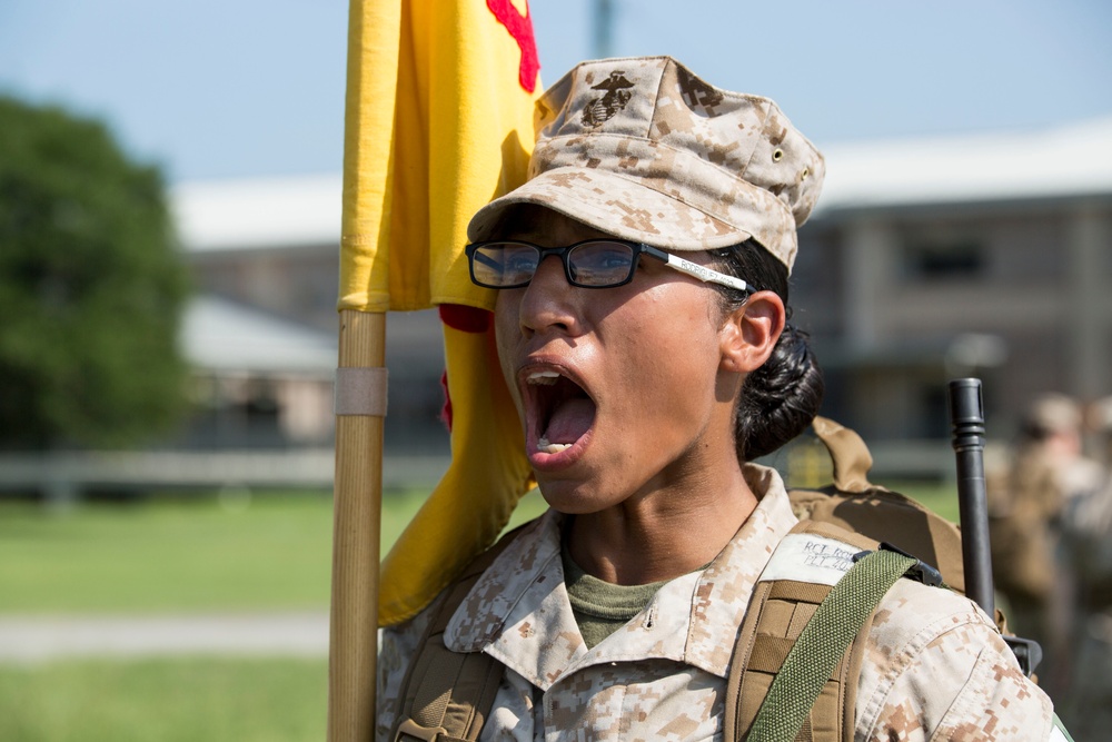 New Haven, Conn., native training at Parris Island to become U.S. Marine