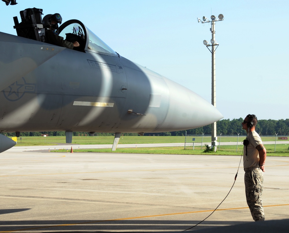 F-15 launch at 125FW
