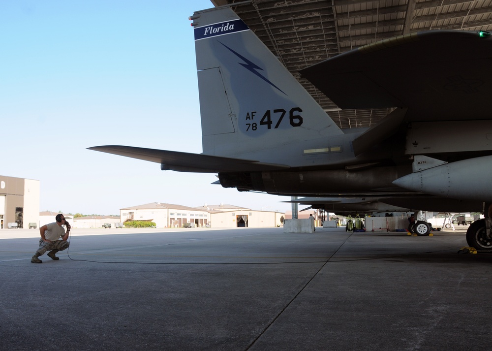 F-15 launch at 125FW