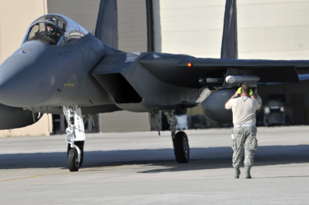 F-15 launch at 125FW