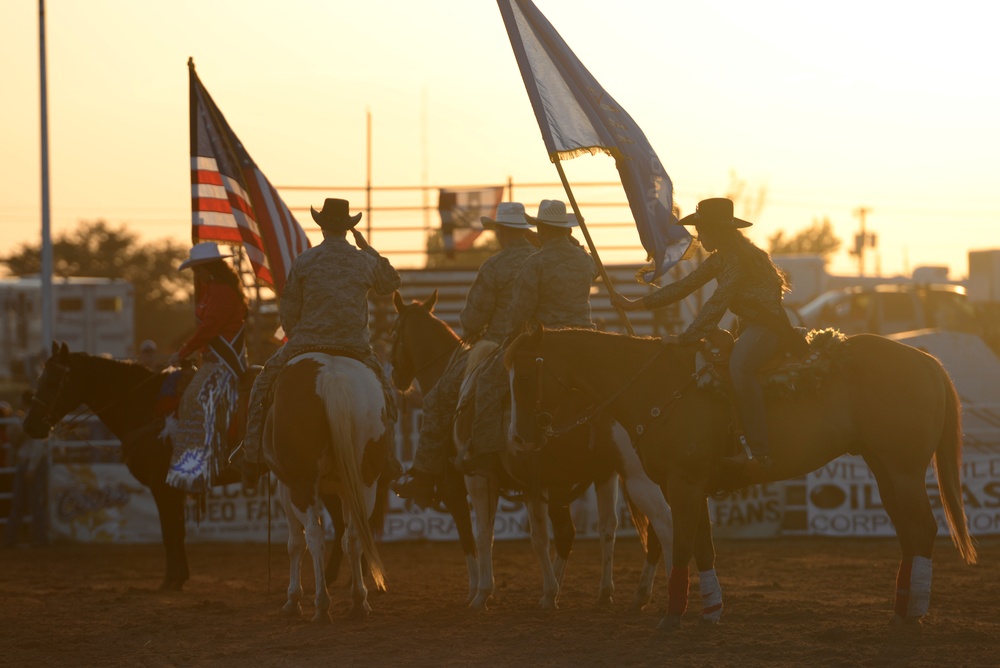 Great Plains Stampede Rodeo welcomes Altus Airmen