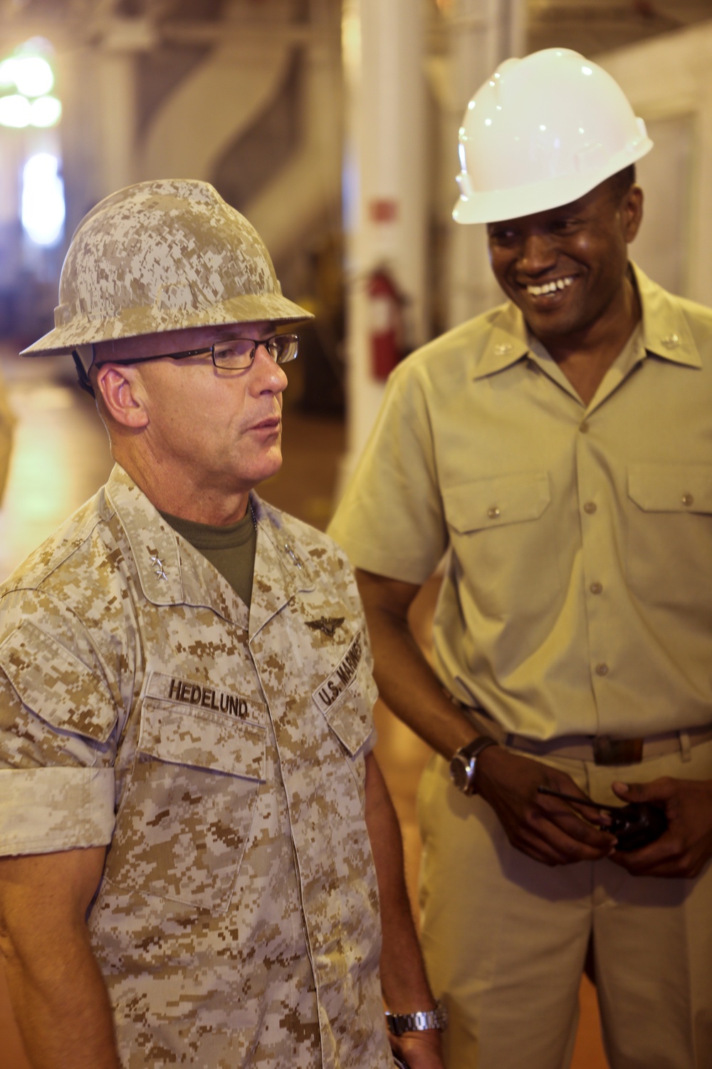 2d MAW Commanding General visits the S.S. Wright