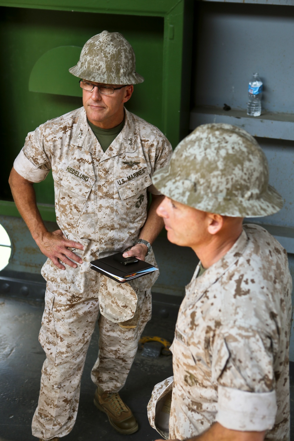 2d MAW Commanding General visits the S.S. Wright