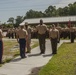 CLR-25 Marine receives the Navy and Marine Corps Commendation Medal with a Combat 'V' Device