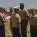 CLR-25 Marine receives the Navy and Marine Corps Commendation Medal with a Combat 'V' Device