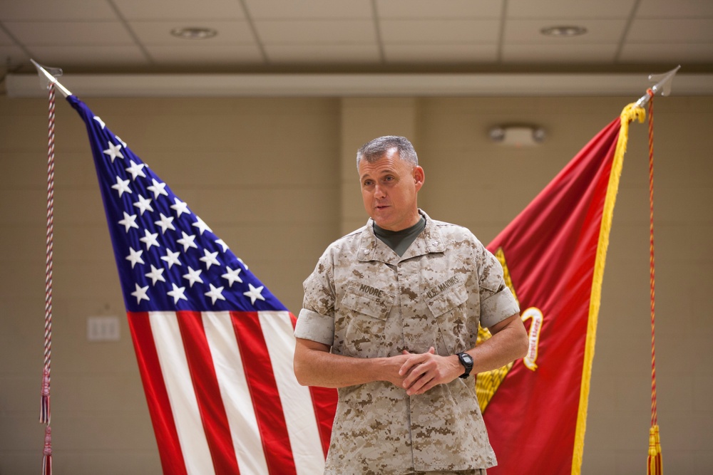 Lt. Col. Moore's Retirement Ceremony