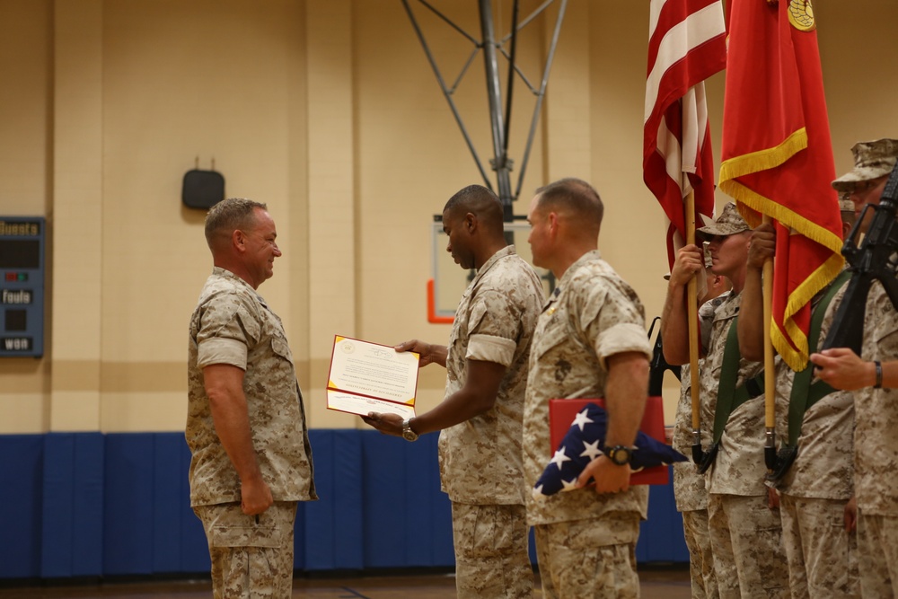 MGySgt Corwin retirement