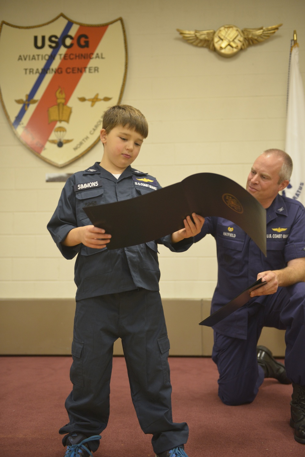 Coast Guard dream becomes reality for youngest recruit