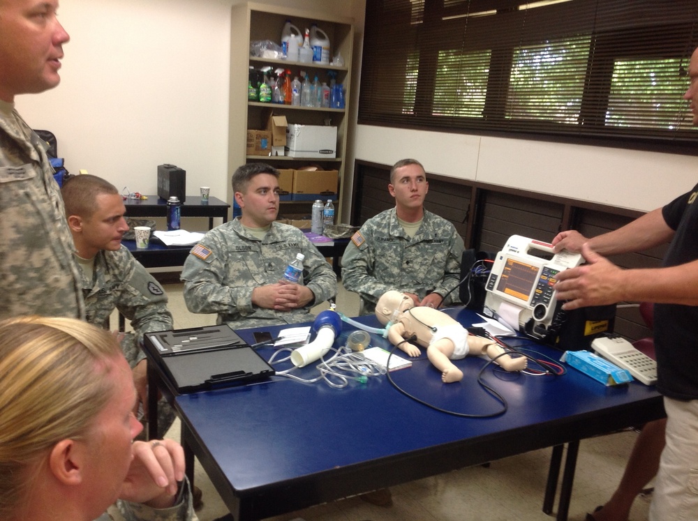 CAB Medics train with KCC paramedic instructors