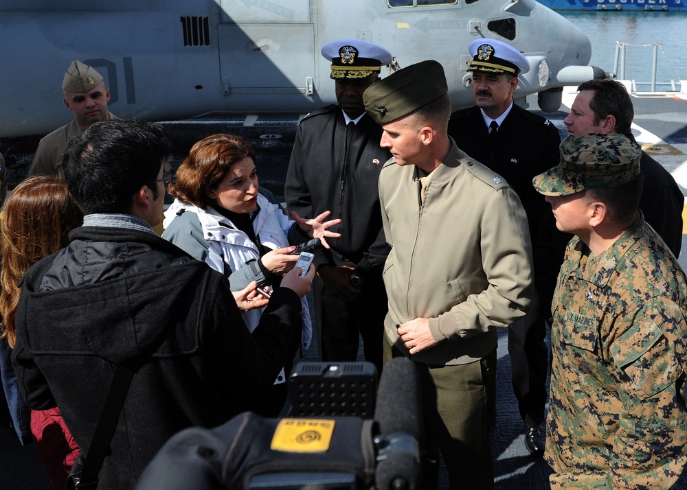 USS America tour