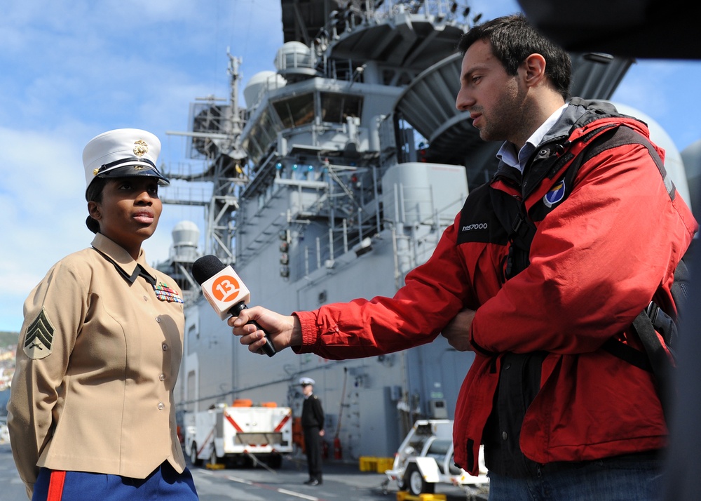 USS America tour