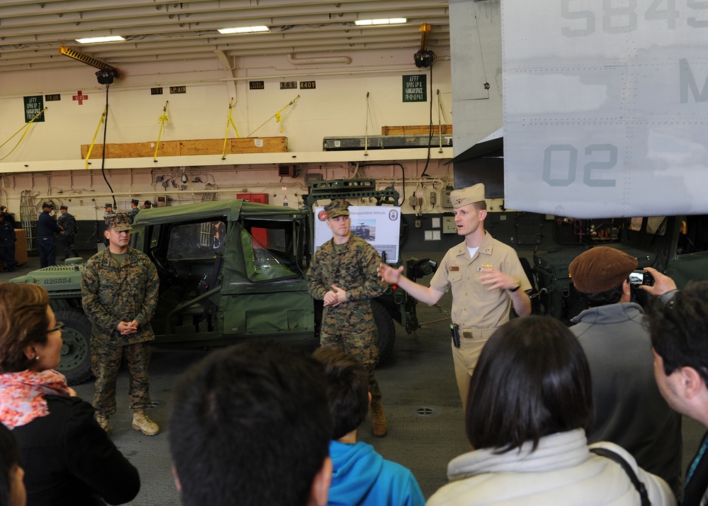 USS America tour