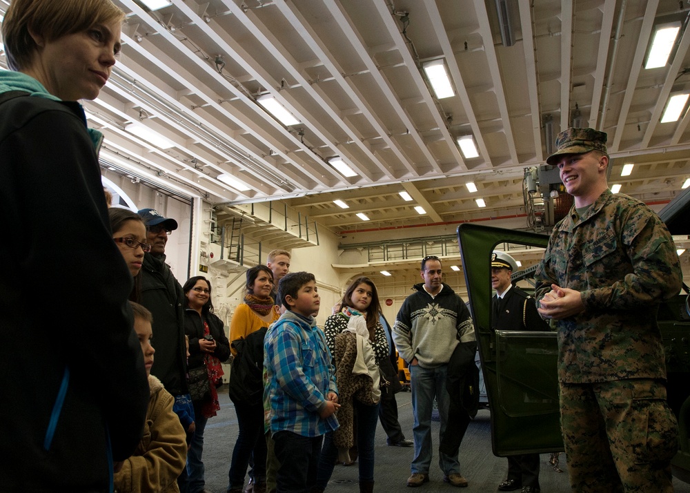 USS America tour