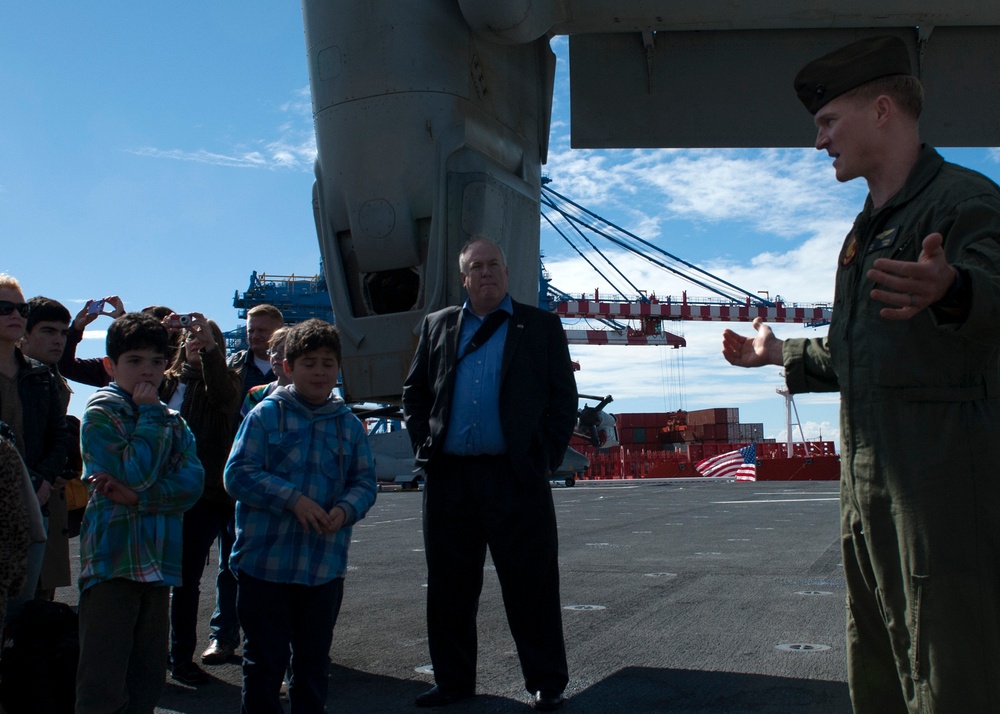 USS America tour