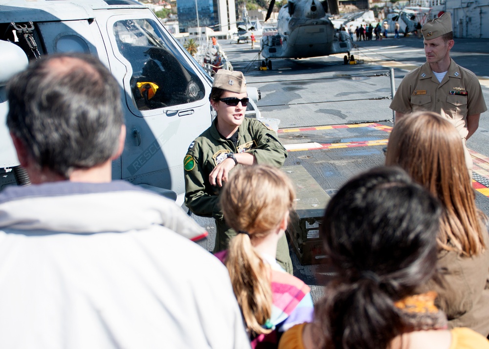 USS America tour