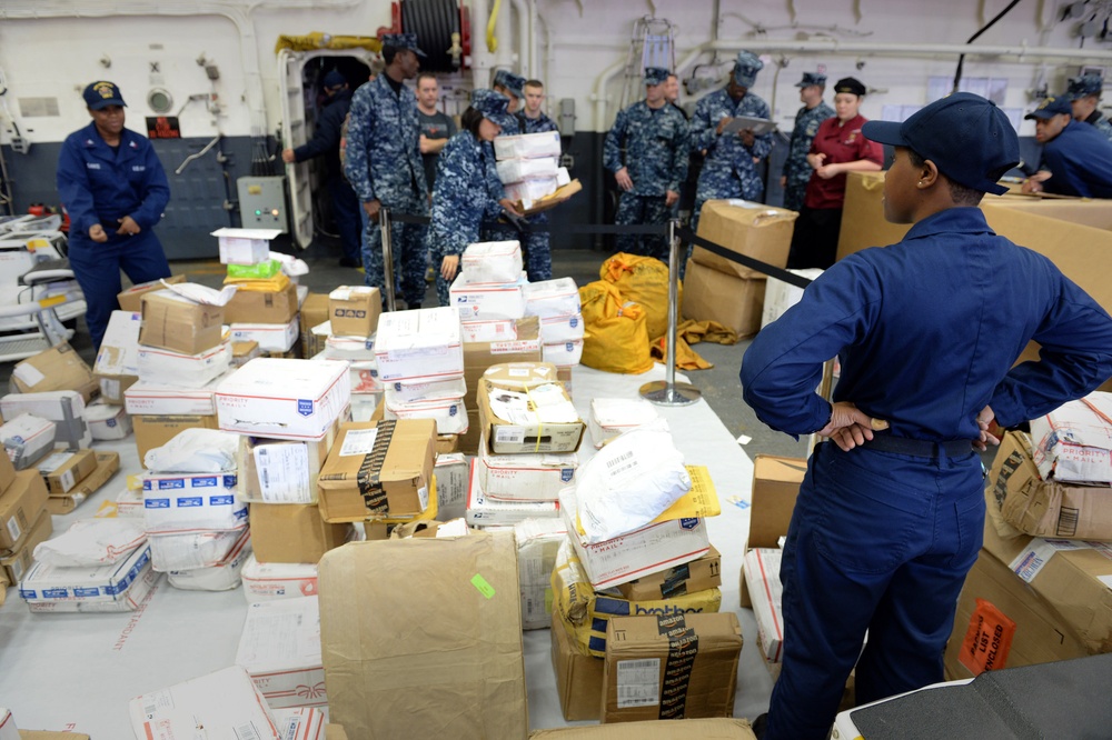 USS America mail call