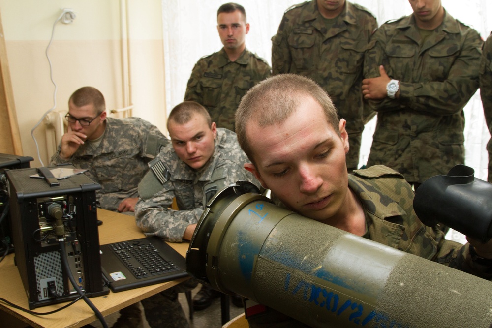 An ally getting familiar with TOW missile system