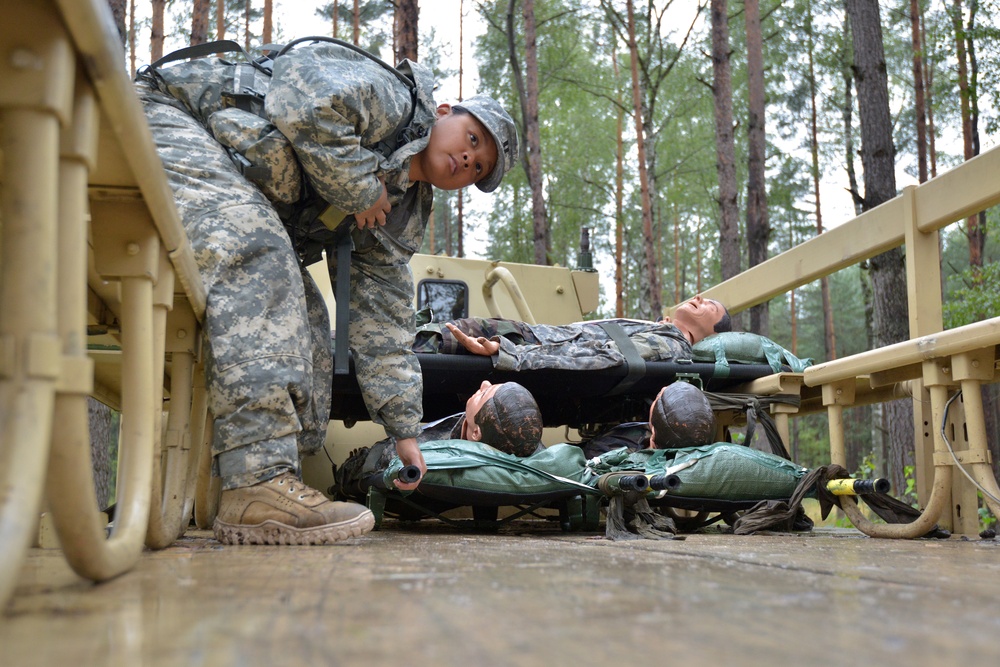 US Army Europe Expert Field Medical Badge (EFMB) competition 2014